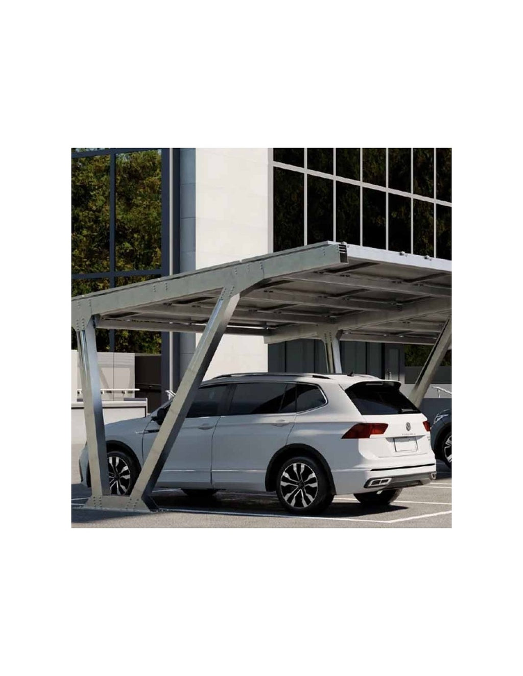 Carport Basic pensilina fotovoltaica per parcheggi auto Contact