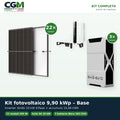 Kit fotovoltaico CGM 9,90 kWp trifase con accumulo 15,66 kWh - Base