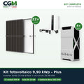 Kit fotovoltaico CGM 9,90 kWp trifase con accumulo 20,88 kWh - Plus