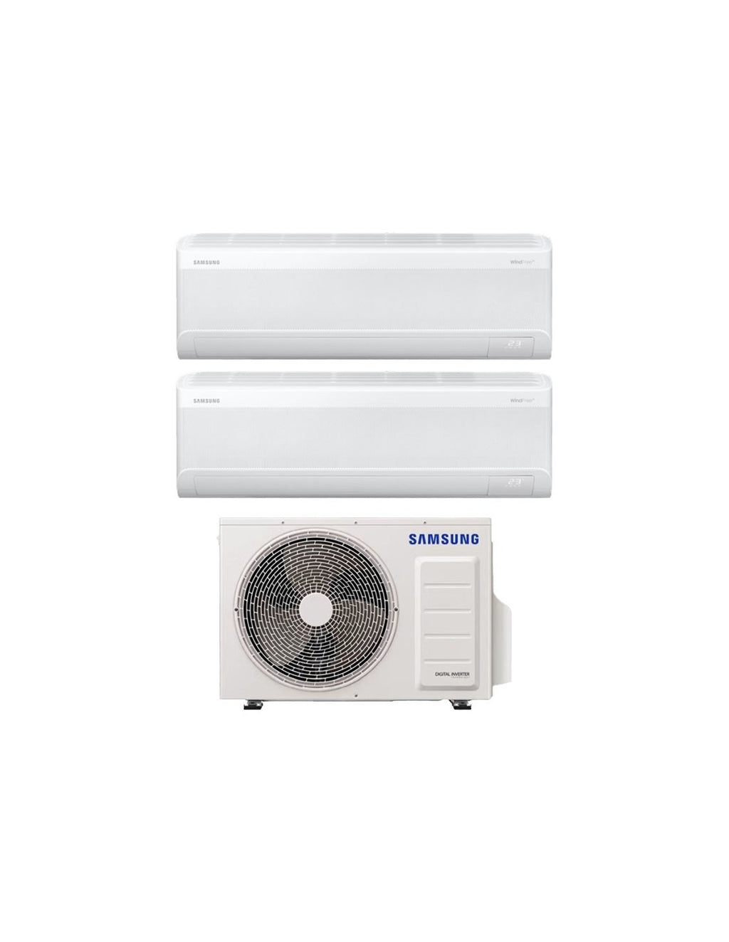 Condizionatore dualsplit Samsung WindFree Avant S2 12000 + 12000 BTU unità esterna 5kW R32 inverter Wi-Fi classe A+++/A++