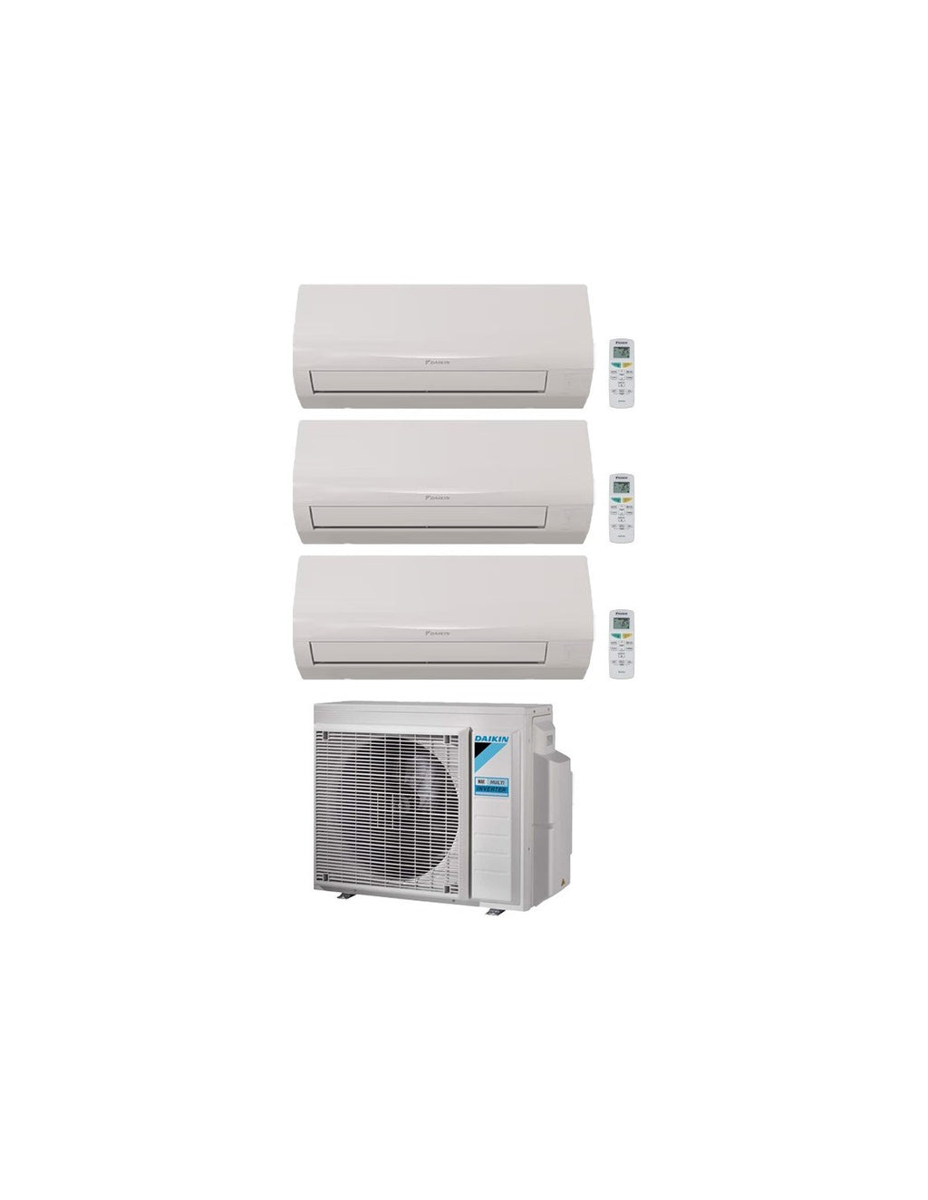 Condizionatore trialsplit Daikin Sensira Wi-Fi 7000 + 9000 + 12000 BTU unità esterna 6.8kW inverter R32 A++/A+