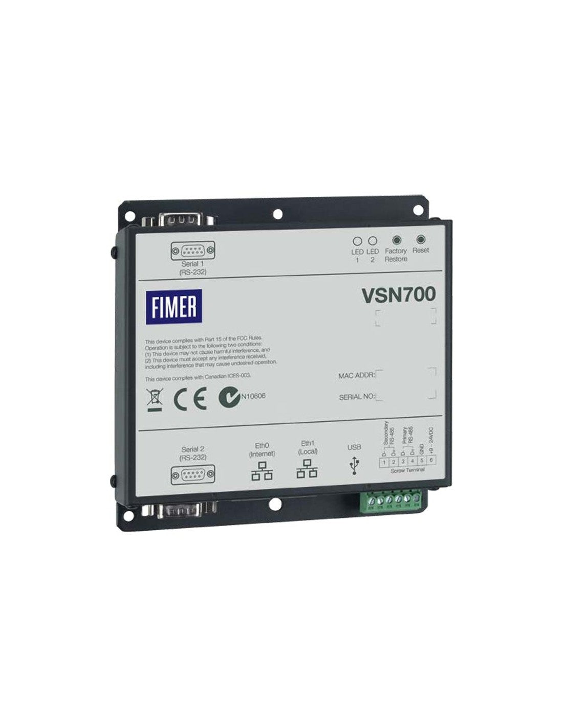 Datalogger con connessione Ethernet RJ45 FIMER
