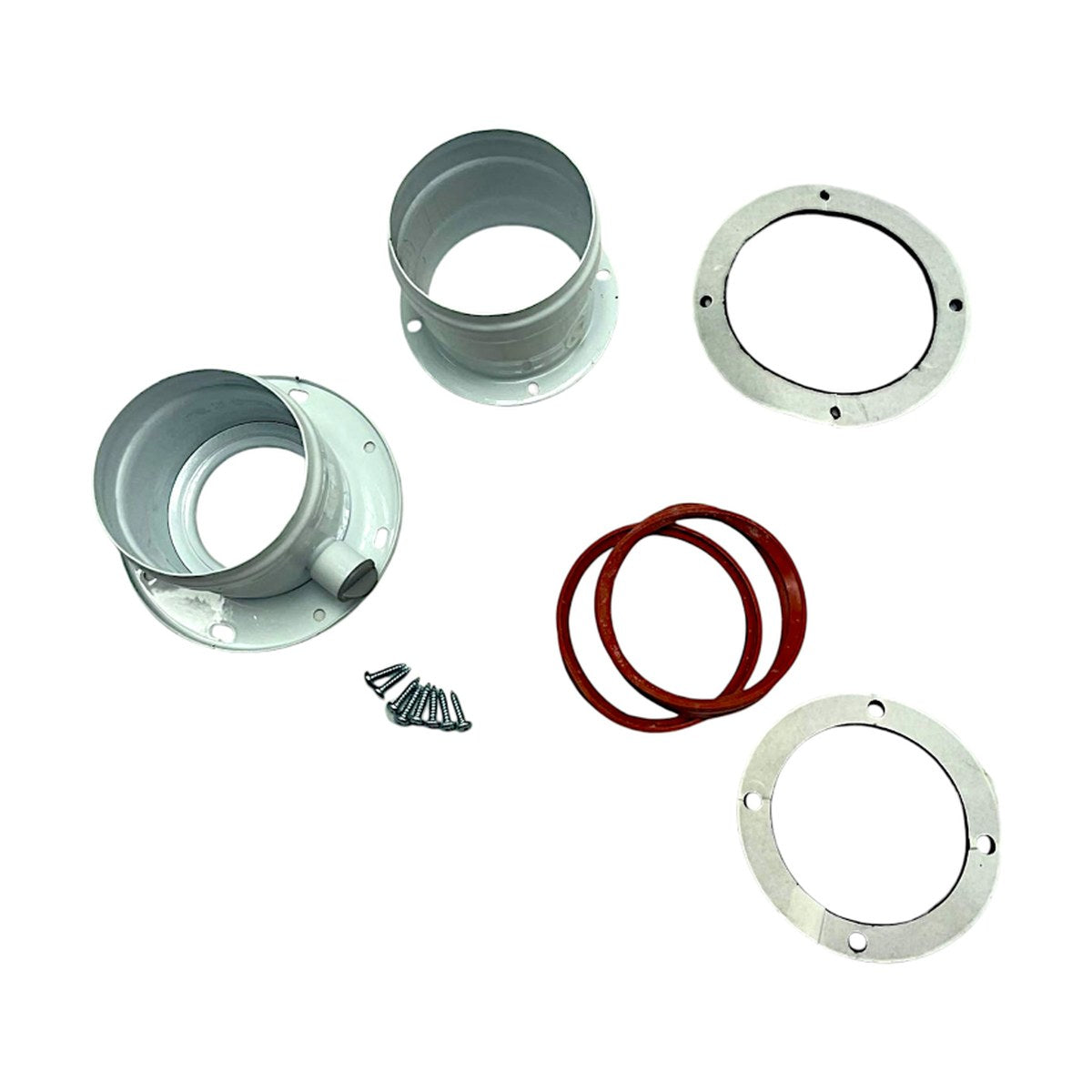 Kit attacchi flangiati aspirazione e scarico Ø80/80 mm