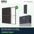 Kit fotovoltaico monofase 5400W inverter 5kW All in one batteria al litio 10.24kWh HV ZBT 5K Zucchetti - CGM Energia e Casa