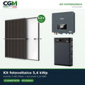 Kit fotovoltaico trifase 5400W inverter 5kW batteria al litio 5.12kWh HV SMART 5K Zucchetti - CGM Energia e Casa