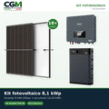 Kit fotovoltaico trifase 8100W inverter 8kW batteria al litio 10.24kWh HV SMART 5K Zucchetti - CGM Energia e Casa