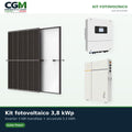 Kit fotovoltaico monofase 3800W inverter Solax Power 3kW LV batteria al litio TP-LD53 5.3KWh - CGM Energia e Casa