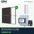 Kit fotovoltaico monofase 6300W inverter 6kW Haier batteria al litio 8KWh - CGM Energia e Casa