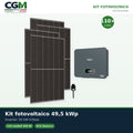 Kit fotovoltaico trifase 49500W inverter di stringa 50kW Zucchetti connesso in rete - CGM Energia e Casa