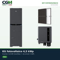 Kit fotovoltaico monofase 4500W Haier LV inverter 3.6kW batteria al litio 5KWh - CGM Energia e Casa