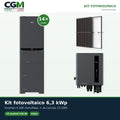 Kit fotovoltaico monofase 6300W Haier LV inverter 6kW batteria al litio 15KWh - CGM Energia e Casa