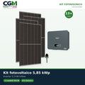Kit fotovoltaico trifase 5850W inverter di stringa 5.5kW Zucchetti connesso in rete - CGM Energia e Casa