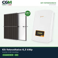 Kit fotovoltaico monofase 6300W inverter di stringa 6kW Solis connesso in rete - CGM Energia e Casa