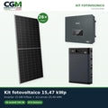 Kit fotovoltaico trifase 15470W inverter 15kW Zucchetti batteria al litio 20.48kWh HV SMART 5K - CGM-KIT-20113 - CGM Energia e Casa