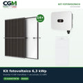 Kit fotovoltaico monofase 6300W inverter 6kW LB0 Huawei batteria al litio 21kWh LUNA2000 - CGM Energia e Casa