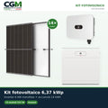 Kit fotovoltaico monofase 6370W inverter 6kW LB0 Huawei batteria al litio 14kWh LUNA2000 - CGM Energia e Casa