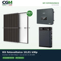 Kit fotovoltaico trifase 10010W inverter 10kW Zucchetti batteria al litio 15.36kWh HV SMART 5K - CGM Energia e Casa