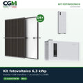 Kit fotovoltaico monofase 6300W inverter Weco SMART EU 6kW accumulo 5.12kWh Weco 5k0 - CGM Energia e Casa