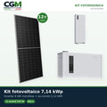 Kit fotovoltaico monofase 7140W inverter Weco SMART EU 6kW accumulo 5.12kWh Weco 5k0 - CGM Energia e Casa
