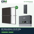 Kit fotovoltaico All in one trifase 10350W inverter 10kW accumulo 10.24kWh Zucchetti - CGM Energia e Casa