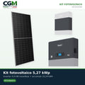 Kit fotovoltaico monofase 5265W inverter 4.6kW All in one batteria al litio 10.24kWh Zucchetti HV ZBT 5K - CGM Energia e Casa