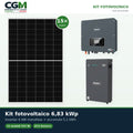 Kit fotovoltaico monofase 6825W inverter 6kW batteria al litio 5.1kWh LV ZSX5000 S Zucchetti - CGM Energia e Casa