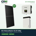 Kit fotovoltaico monofase 8330W inverter 7.5kW batteria al litio 11.6KWh T-BAT-H5.8 Solax Power - CGM Energia e Casa
