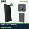 Kit fotovoltaico monofase 5950W inverter 5kW batteria al litio 15.3kWh LV ZSX5000 S Zucchetti - CGM Energia e Casa