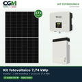 Kit fotovoltaico monofase 7735W inverter 7.5kW batteria al litio 17.4KWh T-BAT-H5.8 Solax Power - CGM Energia e Casa