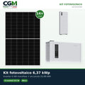 Kit fotovoltaico monofase 6370W inverter SMART EU 6kW accumulo 20.48kWh Weco 5k0 - CGM Energia e Casa