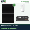 Kit fotovoltaico monofase 5460W inverter 5kW Solis batteria al litio 4.8kWh Pylontech US5000 - CGM Energia e Casa