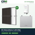 Kit fotovoltaico monofase 5460W inverter 5kW Solis accumulo litio 10.24kWh Dyness DL5.0C - CGM Energia e Casa
