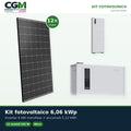 Kit fotovoltaico monofase 6060W inverter Weco SMART EU 6kW accumulo 5.12kWh Weco 5k0 - CGM Energia e Casa