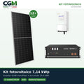 Kit fotovoltaico monofase 7140W inverter 6kW Solis accumulo litio 14.4kWh Pylontech US5000 - CGM Energia e Casa