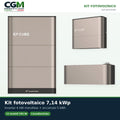 Kit fotovoltaico monofase 7140W inverter 6kW EP CUBE batteria al litio 5kWh CanadianSolar - CGM Energia e Casa