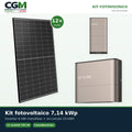 Kit fotovoltaico monofase 7140W inverter 6kW EP CUBE batteria al litio 10kWh CanadianSolar - CGM Energia e Casa