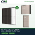 Kit fotovoltaico monofase 6300W inverter 6kW EP CUBE batteria al litio 10kWh CanadianSolar - CGM Energia e Casa