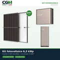 Kit fotovoltaico monofase 6300W inverter 6kW EP CUBE batteria al litio 15kWh CanadianSolar - CGM Energia e Casa