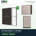 Kit fotovoltaico monofase 7280W inverter 6kW EP CUBE batteria al litio 5kWh CanadianSolar - CGM Energia e Casa