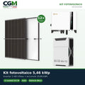 Kit fotovoltaico trifase 5460W inverter 5kW Solis litio 20.88kWh Weco EVO 5k3 - CGM Energia e Casa