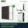 Kit fotovoltaico trifase 10010W inverter 10kW Solis litio 26.1kWh Weco EVO 5k3 - CGM Energia e Casa