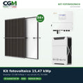 Kit fotovoltaico trifase 15470W inverter 15kW Solis litio 41.76kWh Weco EVO 5k3 - CGM Energia e Casa
