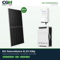 Kit fotovoltaico monofase 8330W inverter Solis 8kW batteria al litio 10.44kWh Weco EVO 5k3 - CGM Energia e Casa