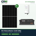 Kit fotovoltaico monofase 3640W inverter 3.6kW Solis batteria al litio 9.6kWh Pylontech US5000 - CGM Energia e Casa
