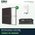 Kit fotovoltaico monofase 3640W inverter 3.6kW Solis batteria al litio 9.6kWh US5000 Pylontech - CGM Energia e Casa