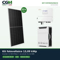 Kit fotovoltaico trifase 13090W inverter 12kW Solis batteria al litio 31.32kWh Weco EVO 5k3 - CGM Energia e Casa