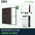 Kit fotovoltaico trifase 5400W inverter 5kW Solis litio 26.1kWh Weco EVO 5k3 - CGM Energia e Casa