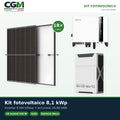 Kit fotovoltaico trifase 8100W inverter 8kW Solis litio 20.88kWh Weco EVO 5k3 - CGM Energia e Casa