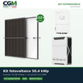 Kit fotovoltaico trifase 50400W inverter 50kW Solis batteria litio 52.2kWh Weco EVO 5k3 - CGM Energia e Casa