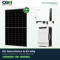 Kit fotovoltaico trifase 6650W inverter 6kW Solis litio 20.88kWh Weco EVO 5k3 - CGM Energia e Casa